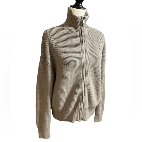 Athleta (Fall 2021) Escapade Mock Neck Bomber Sweater Jacket Medium - Picture 7 of 11